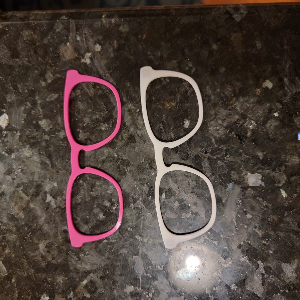 Pair Eyewear Kids Twain Pink and White Glasses Tops